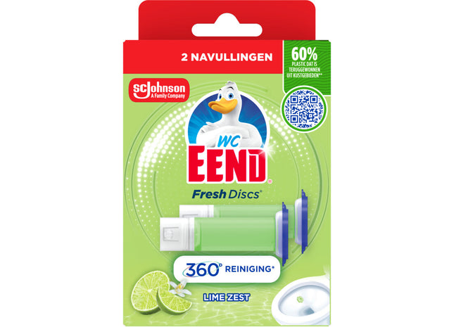 WC-Eend Fresh discs lime zest navul