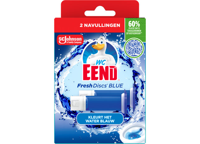 WC-Eend Fresh discs coloring bluing navulling