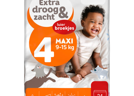 Extra droog en zacht pants maat 4