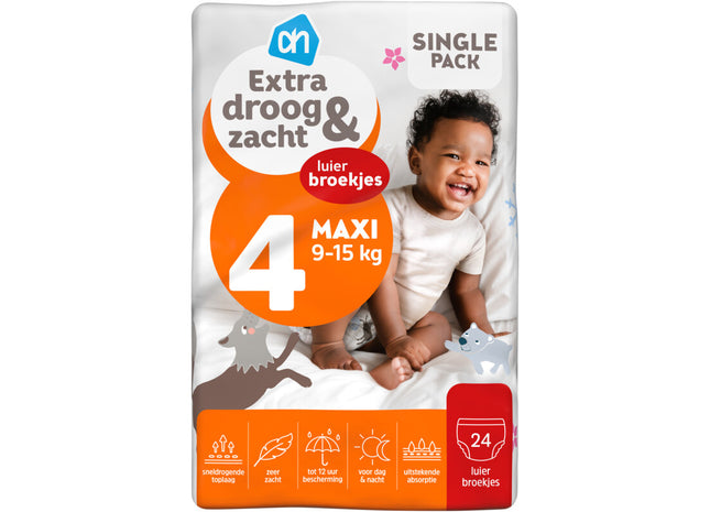 Extra droog en zacht pants maat 4