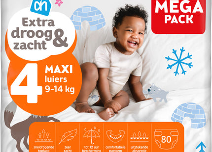 Extra droog en zacht luiers maat 4