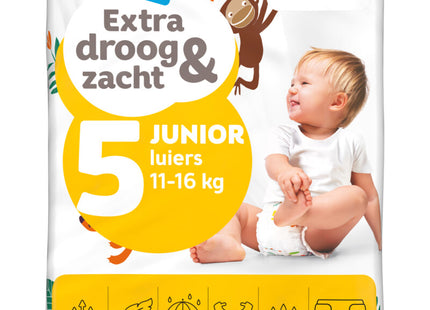 Extra droog en zacht luiers maat 5