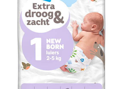 Extra droog en zacht luiers maat 1