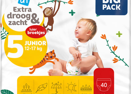 Extra droog en zacht pants maat 5