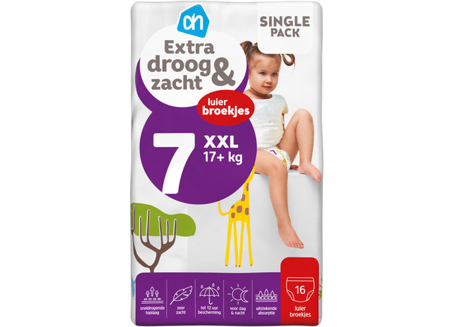 Extra droog en zacht pants maat 7