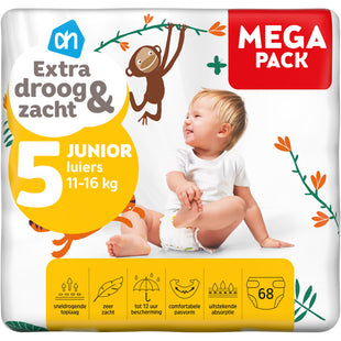 Extra droog en zacht luiers maat 5