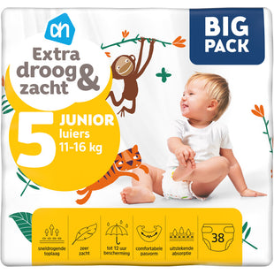 Extra droog en zacht luiers maat 5
