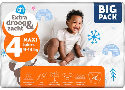 Extra droog en zacht luiers maat 4