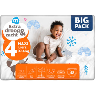 Extra droog en zacht luiers maat 4