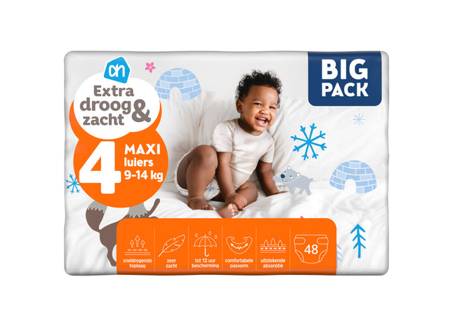 Extra droog en zacht luiers maat 4