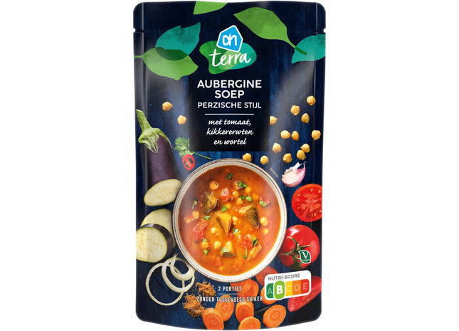 Perzische aubergine soep