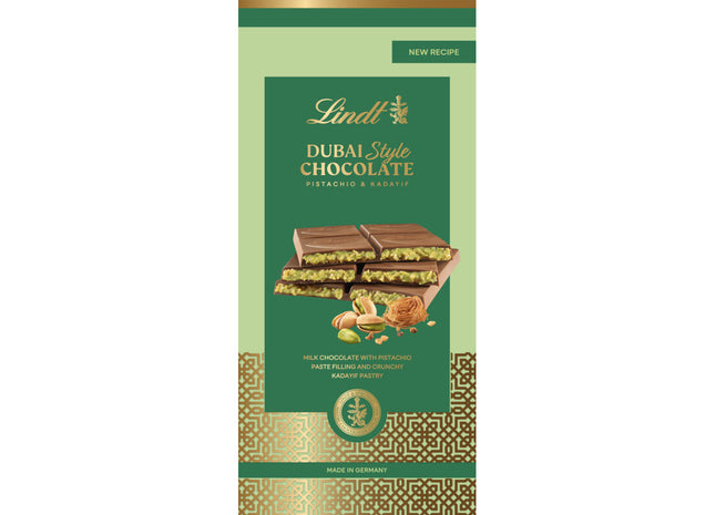 Lindt Dubai style melkchocolade pistache