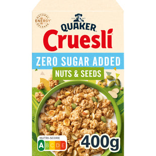 Quaker Cruesli zero sugar added nuts & seeds