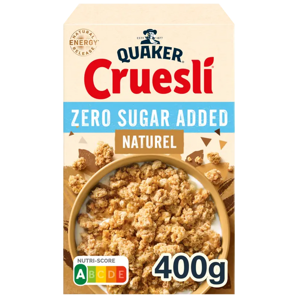 Quaker Cruesli Zero Sugar Added Natural