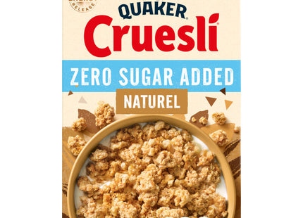 Quaker Cruesli zero sugar added naturel