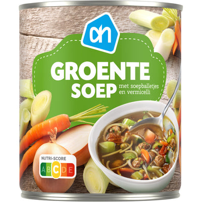Gemüsesuppe in der Dose