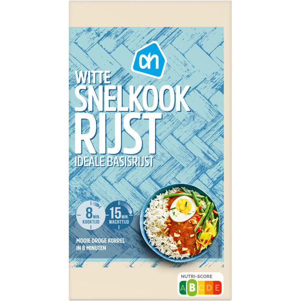 White quick-cooking rice