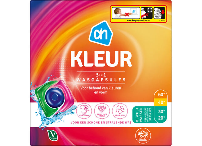 Wascapsules 3-in-1 kleur