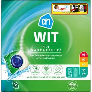 Wascapsules 3-in-1 wit