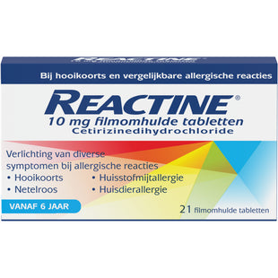 Reactine Hooikoortstabletten cetirizine 10 mg