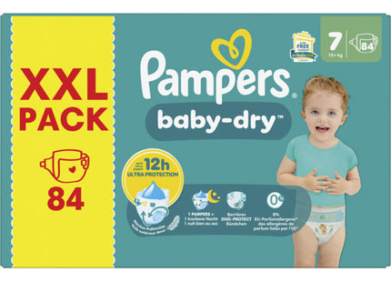 Pampers Baby-dry luiers XXL pack maat 7