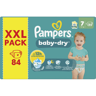 Pampers Baby-dry luiers XXL pack maat 7