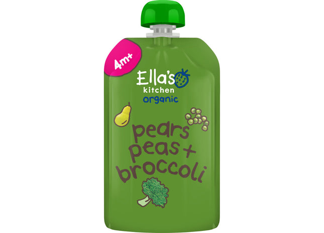 Ella's kitchen Peren, doperwten + broccoli 4m+ bio