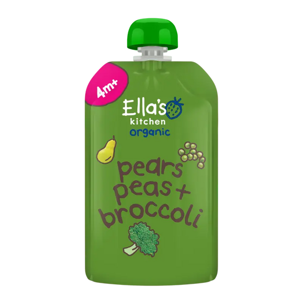 Ella's kitchen Pears, garden peas + broccoli 4m+ organic