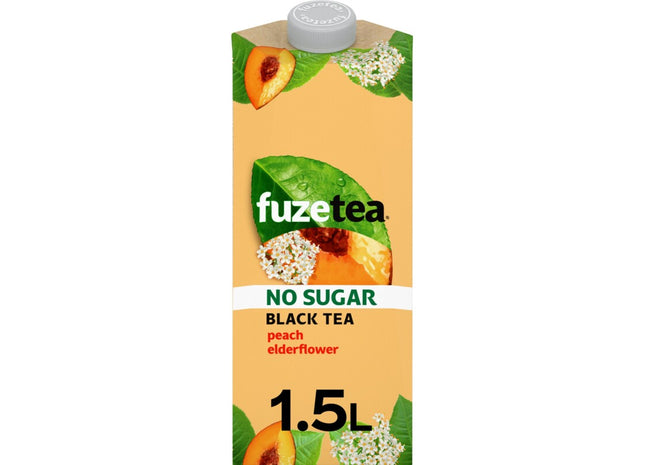 Fuze Tea Black tea peach elderflower no sugar