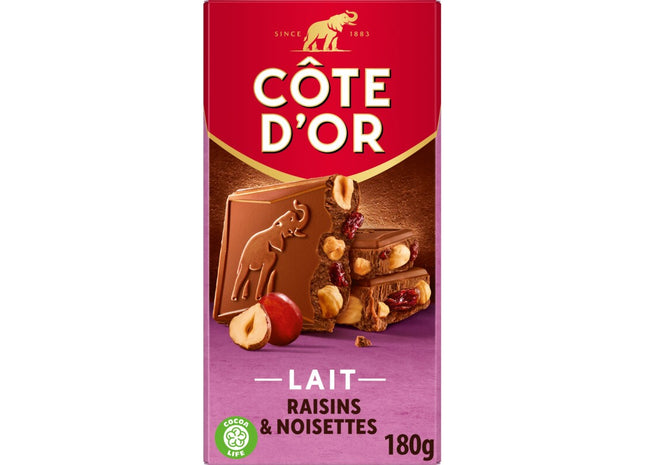 Côte d'Or Melkchocolade hazelnoten & rozijnen
