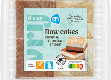 Glutenvrij Raw cakes chocolade en tiramisusmaak