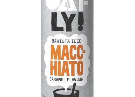 Oatly! Barista iced macchiato caramel flavour