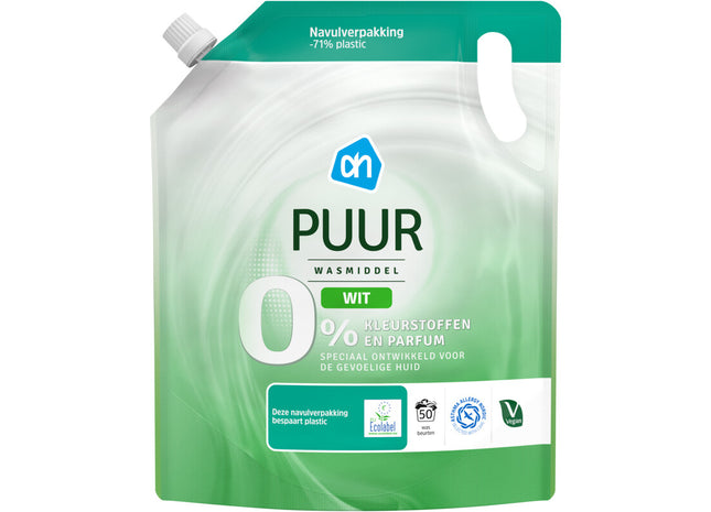 Puur wasmiddel wit navulling