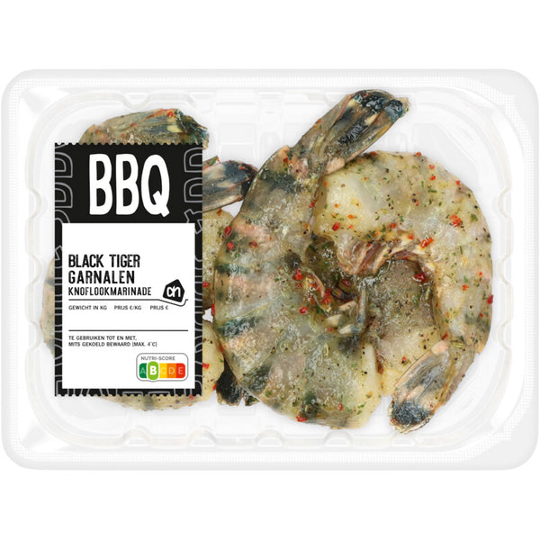 BBQ black tiger garnalen knoflook