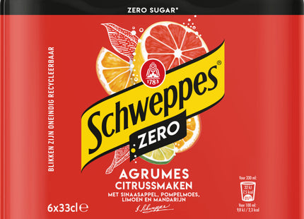 Schweppes Agrumes zero 6-pack