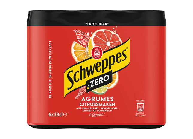 Schweppes Agrumes zero 6-pack
