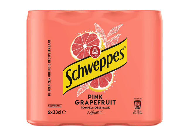 Schweppes Pink grapefruit 6-pack