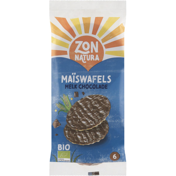 Zonnatura Maiswafel chocolade melk