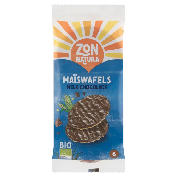 Zonnatura Maiswaffel mit Milchschokolade