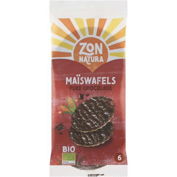 Zonnatura Maiswafel chocolade puur