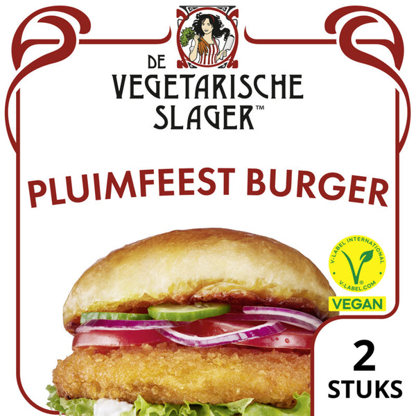 Vegetarische Slager Vegan pluimfeestburger