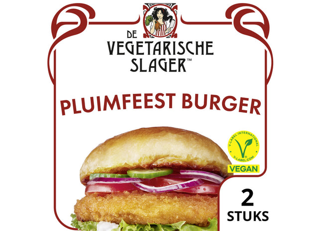 Vegetarische Slager Vegan pluimfeestburger