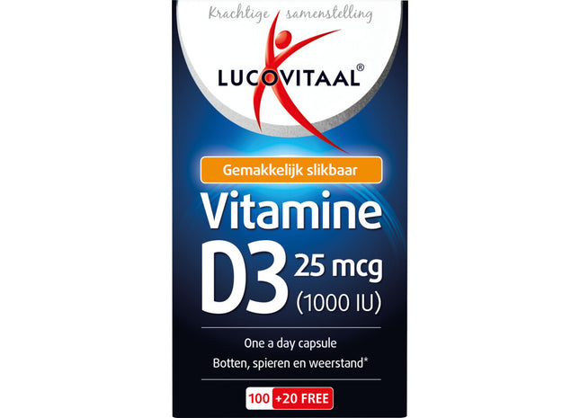 Lucovitaal Vitamine d3 25 mcg capsules