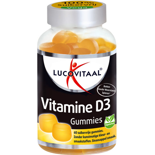 Lucovitaal Vitamine D3 gummies sinaasappelsmaak