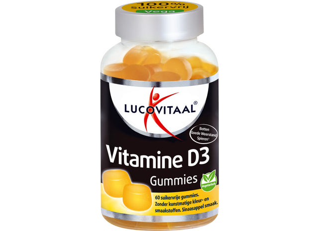 Lucovitaal Vitamine D3 gummies sinaasappelsmaak