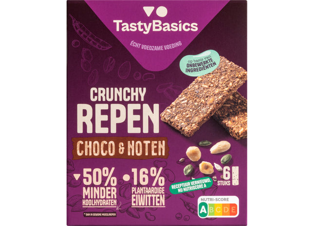 TastyBasics Crunchy repen choco & noten