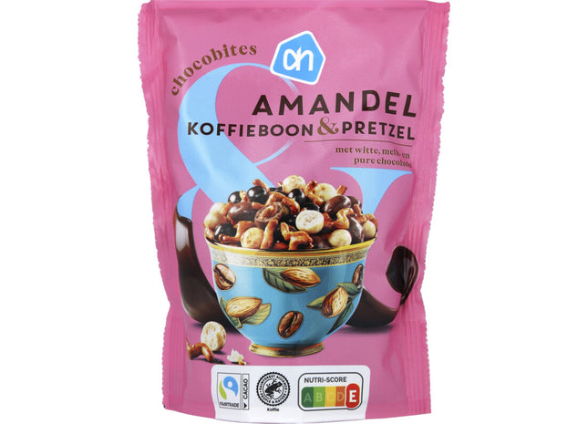 Chocobites amandel koffieboon & pretzel