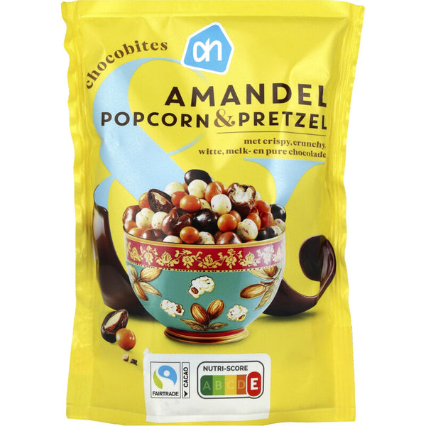 Chocobites amandel popcorn & pretzel