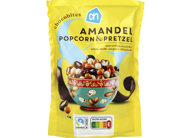 Chocobites amandel popcorn & pretzel