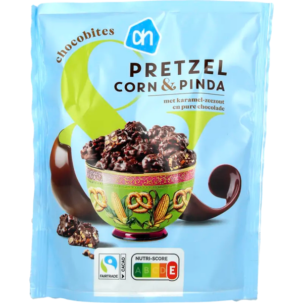 Chocobites pretzel corn & pinda